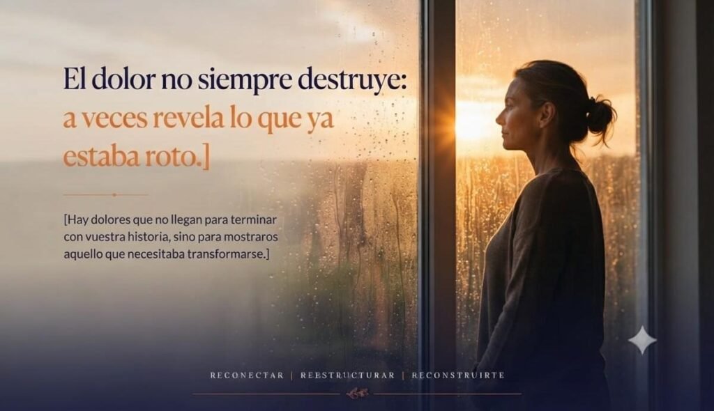 El dolor no siempre destruye: a veces revela lo que ya estaba roto